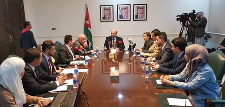 لقاء فريق العمل بدولة رئيس الوزراء د.عمر الرزاز